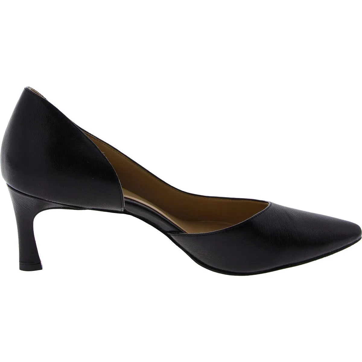 27 Edit Womens Faith Leather Pumps D'Orsay Heels