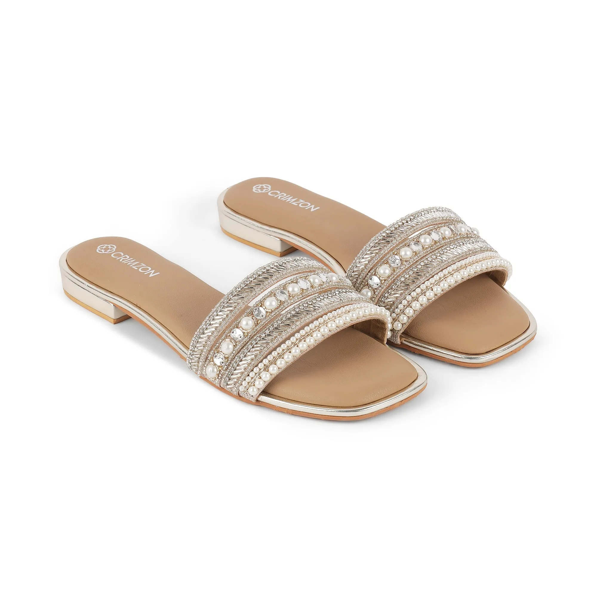 ALINA- EMBELLISHED FLATS