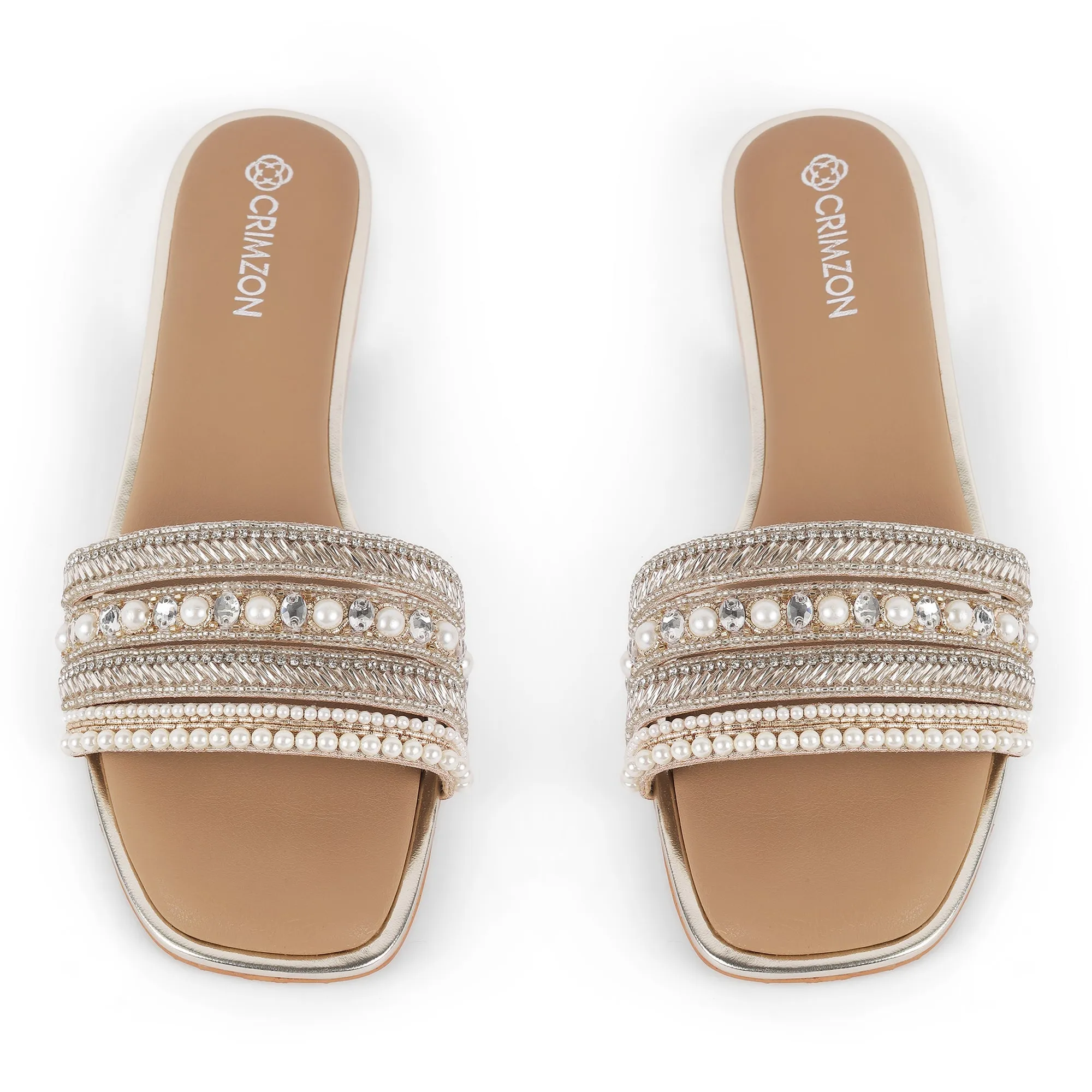 ALINA- EMBELLISHED FLATS