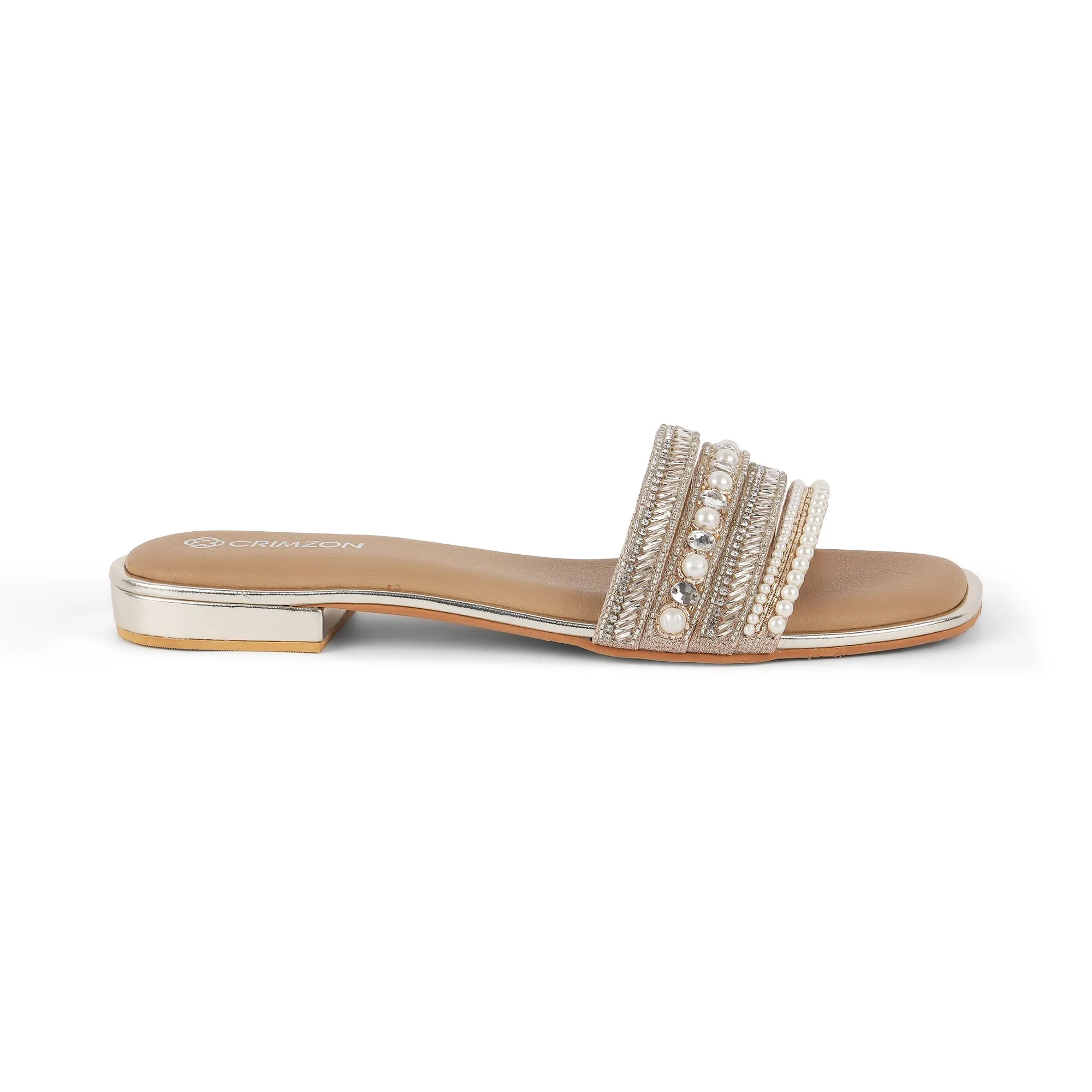 ALINA- EMBELLISHED FLATS