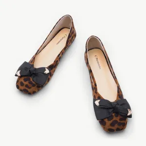 Animal Prints Metal Bow Flats (Eva)