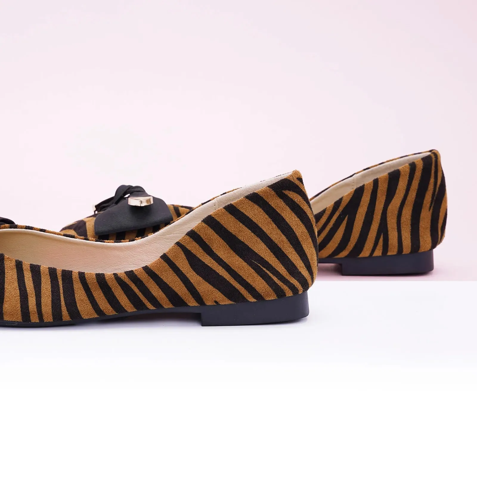 Animal Prints Metal Bow Flats (Eva)
