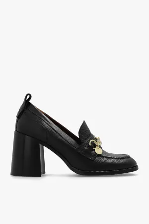 Aryel Heeled Loafer Black