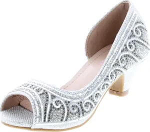 Bella Marie Truly-5 Girl's Rhinestone D'Orsay Dress
