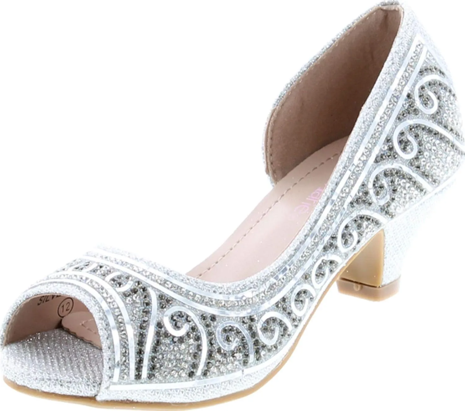 Bella Marie Truly-5 Girl's Rhinestone D'Orsay Dress