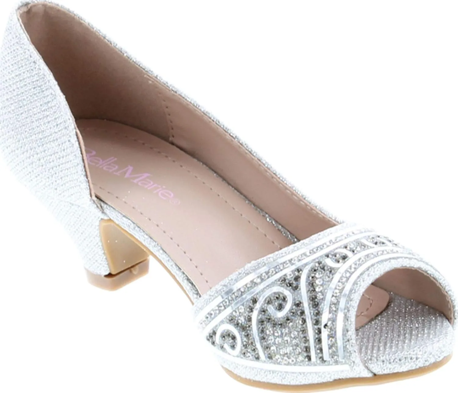 Bella Marie Truly-5 Girl's Rhinestone D'Orsay Dress