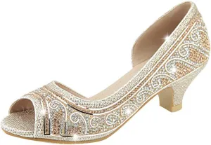 Bella Marie Truly-5 Girl's Rhinestone D'Orsay Dress