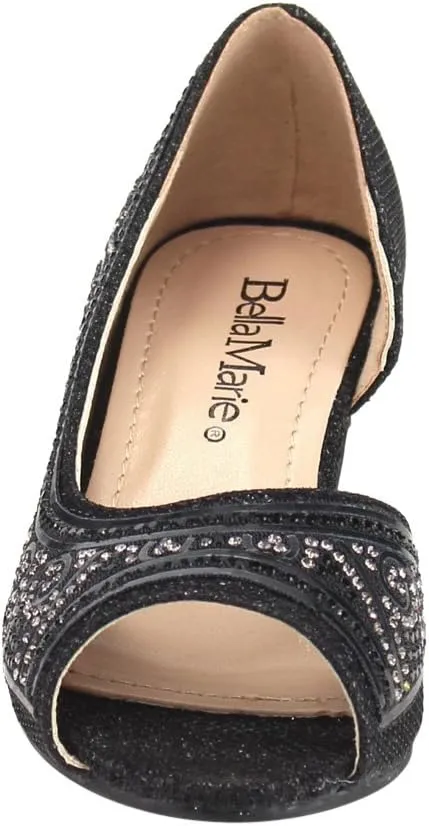 Bella Marie Truly-5 Girl's Rhinestone D'Orsay Dress