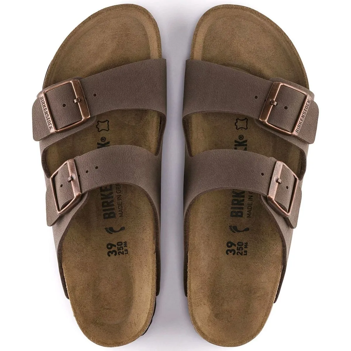 Birkenstock Women's Arizona Birko-Flor Nubuck Mocha