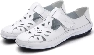 Closed Toe Sandals for Women Casual Summer Hollow Out Vintage Wedge Sandal Gladiator Outdoor Shoes