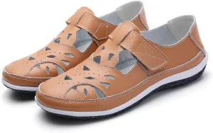 Closed Toe Sandals for Women Casual Summer Hollow Out Vintage Wedge Sandal Gladiator Outdoor Shoes
