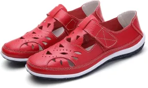 Closed Toe Sandals for Women Casual Summer Hollow Out Vintage Wedge Sandal Gladiator Outdoor Shoes