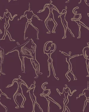 Dancers Wallpaper - Berry