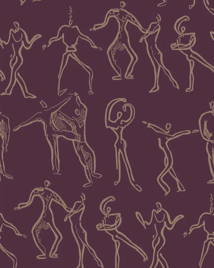 Dancers Wallpaper - Berry