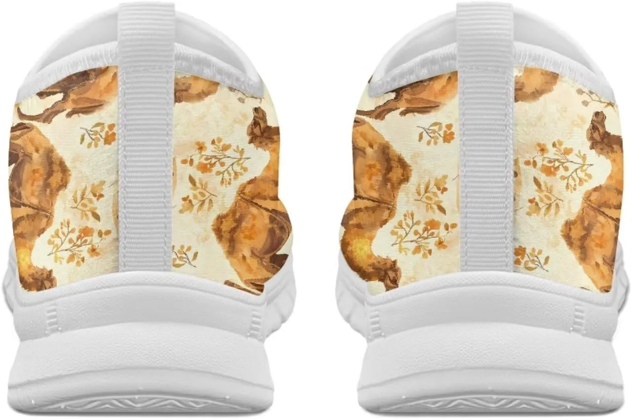 FOR U DESIGNS Colorful Sneakers for Women Running Shoes Exercise Shoes for Women Workout Sneakers Without Laces