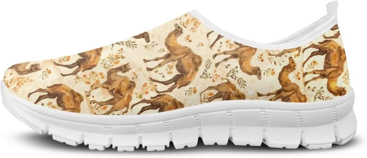 FOR U DESIGNS Colorful Sneakers for Women Running Shoes Exercise Shoes for Women Workout Sneakers Without Laces