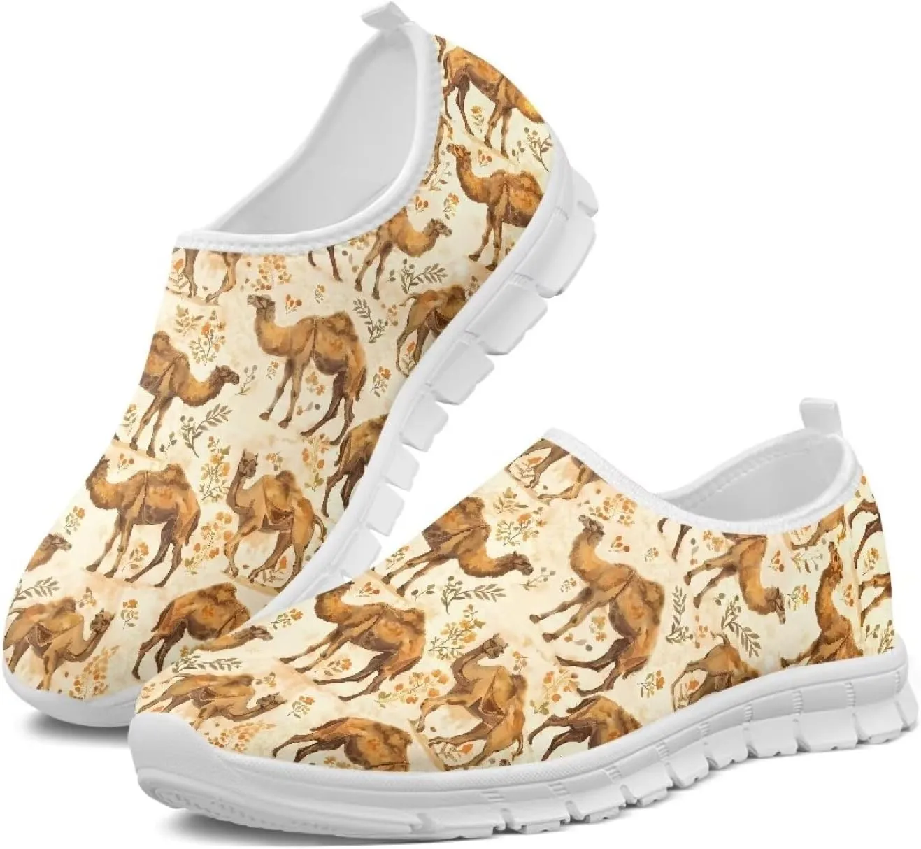 FOR U DESIGNS Colorful Sneakers for Women Running Shoes Exercise Shoes for Women Workout Sneakers Without Laces