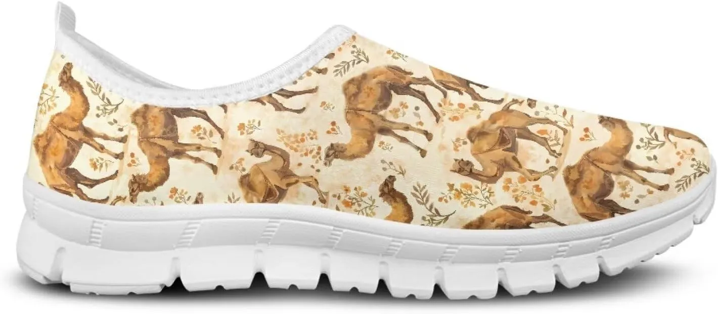 FOR U DESIGNS Colorful Sneakers for Women Running Shoes Exercise Shoes for Women Workout Sneakers Without Laces