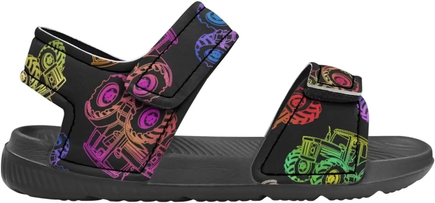 Forchrinse Boys Tractor Sport Sandals Comfort Open Toe Summer Beach Water Sandals Outdoor Shoes for Toddler/Little Kid/Big Kid