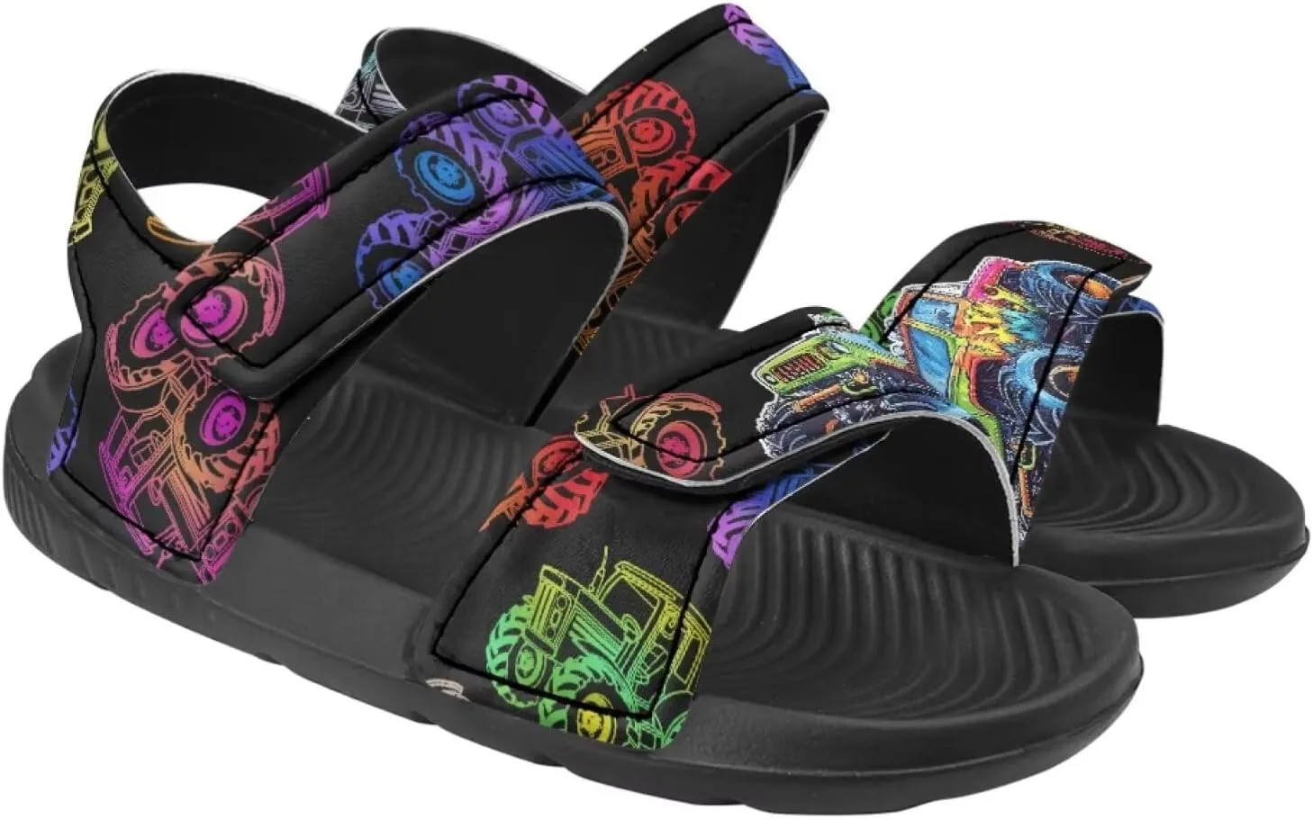 Forchrinse Boys Tractor Sport Sandals Comfort Open Toe Summer Beach Water Sandals Outdoor Shoes for Toddler/Little Kid/Big Kid