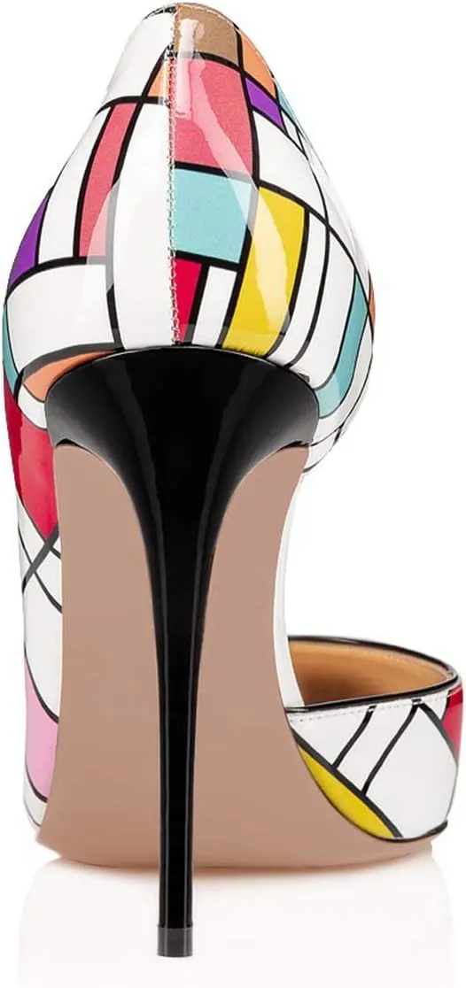 FSJ Women Formal Pointed Toe Dress Shoes D'Orsay High Heels Sexy Stiletto Formal Pumps Size 4-15 US