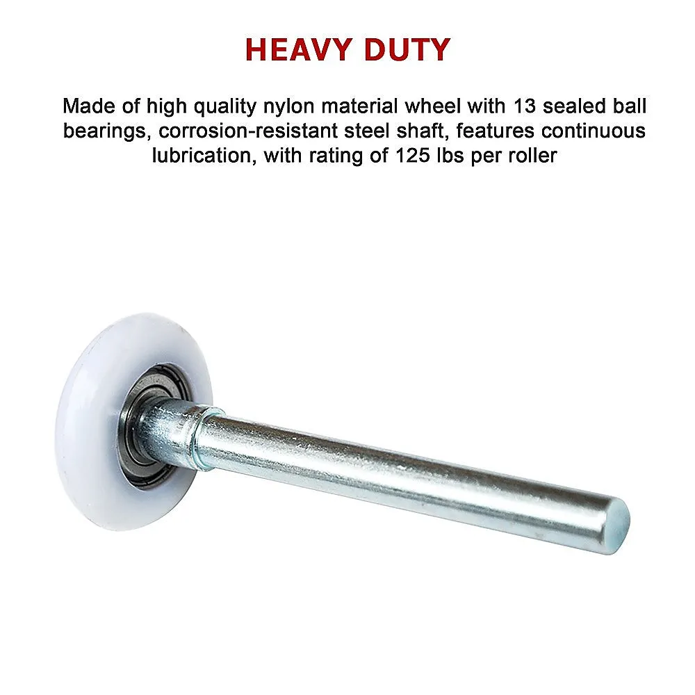 Heavy-Duty Nylon Garage Door Rollers 12 Pack with 13 Ball Bearings