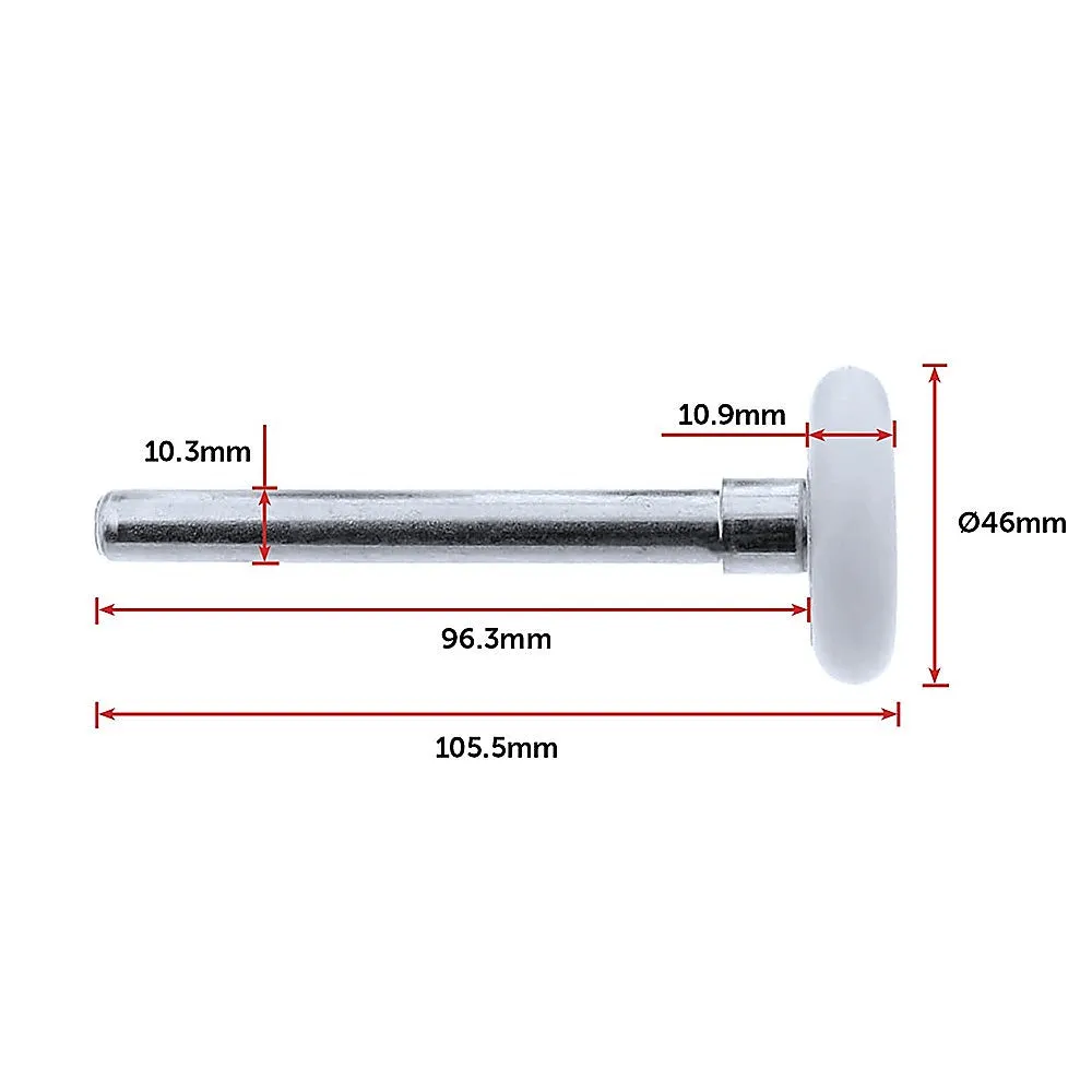 Heavy-Duty Nylon Garage Door Rollers 12 Pack with 13 Ball Bearings