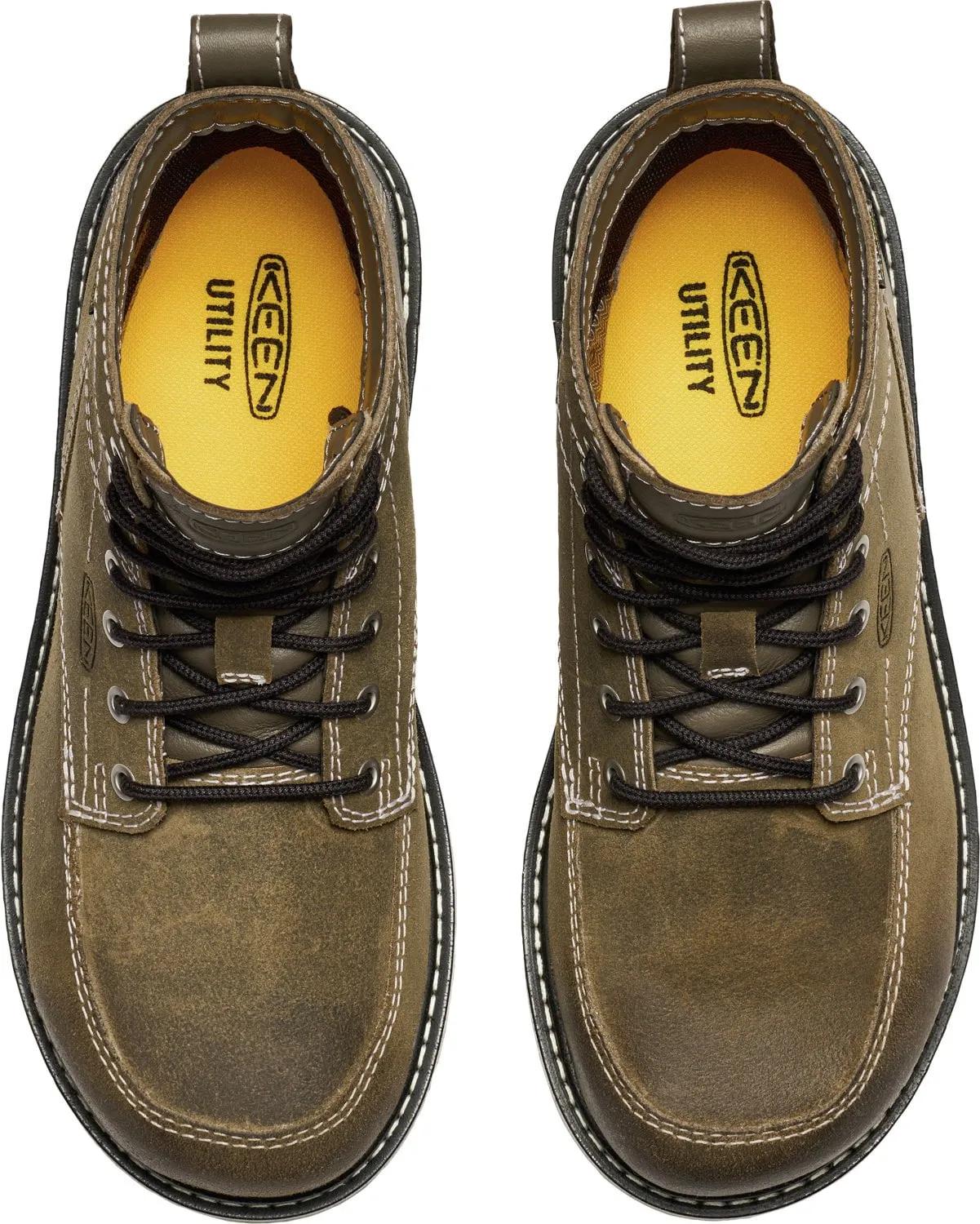 Keen Utility Womens San Jose 90 Deg 6in WP AT Steel Grey/Gum Leather Work Boots
