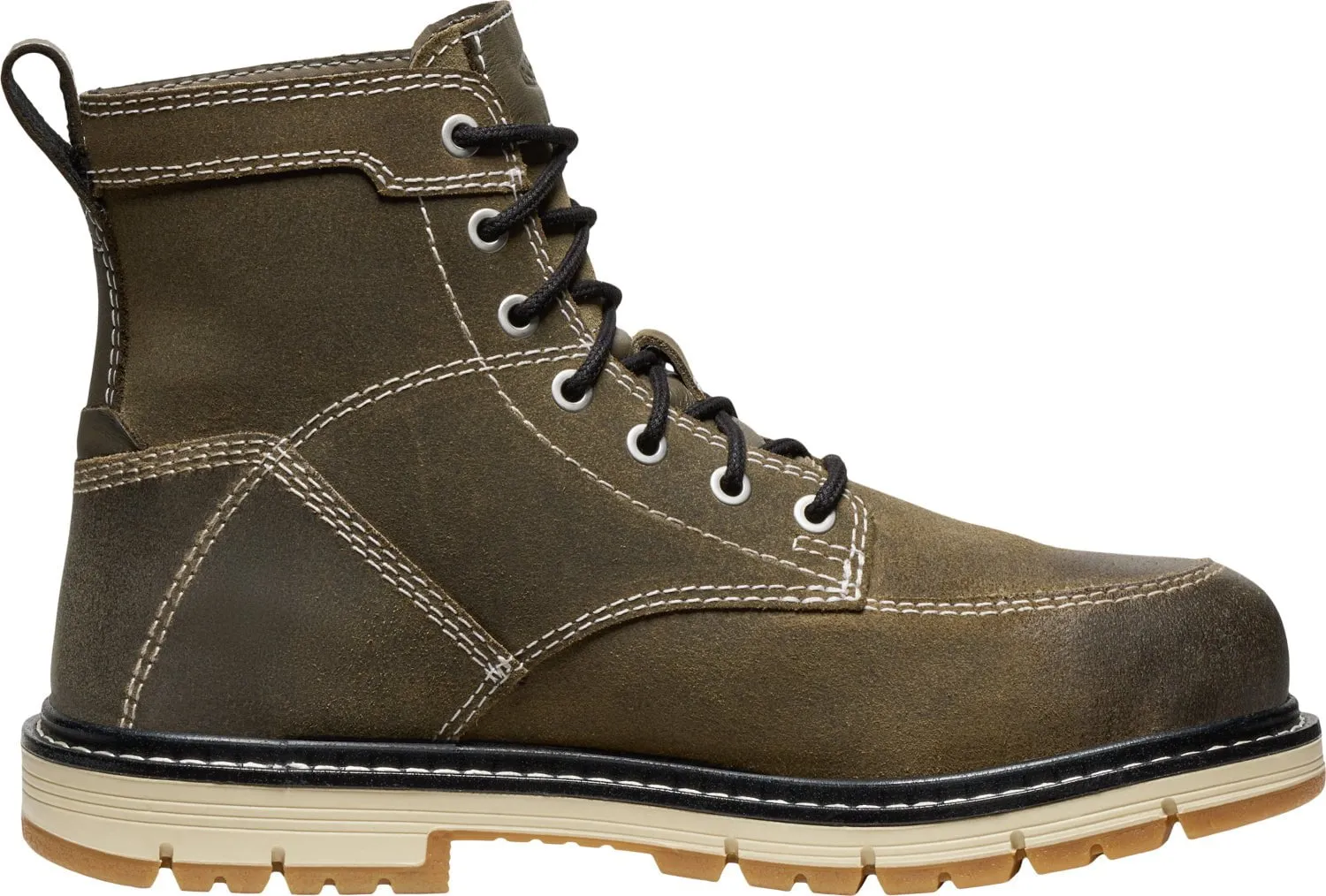 Keen Utility Womens San Jose 90 Deg 6in WP AT Steel Grey/Gum Leather Work Boots