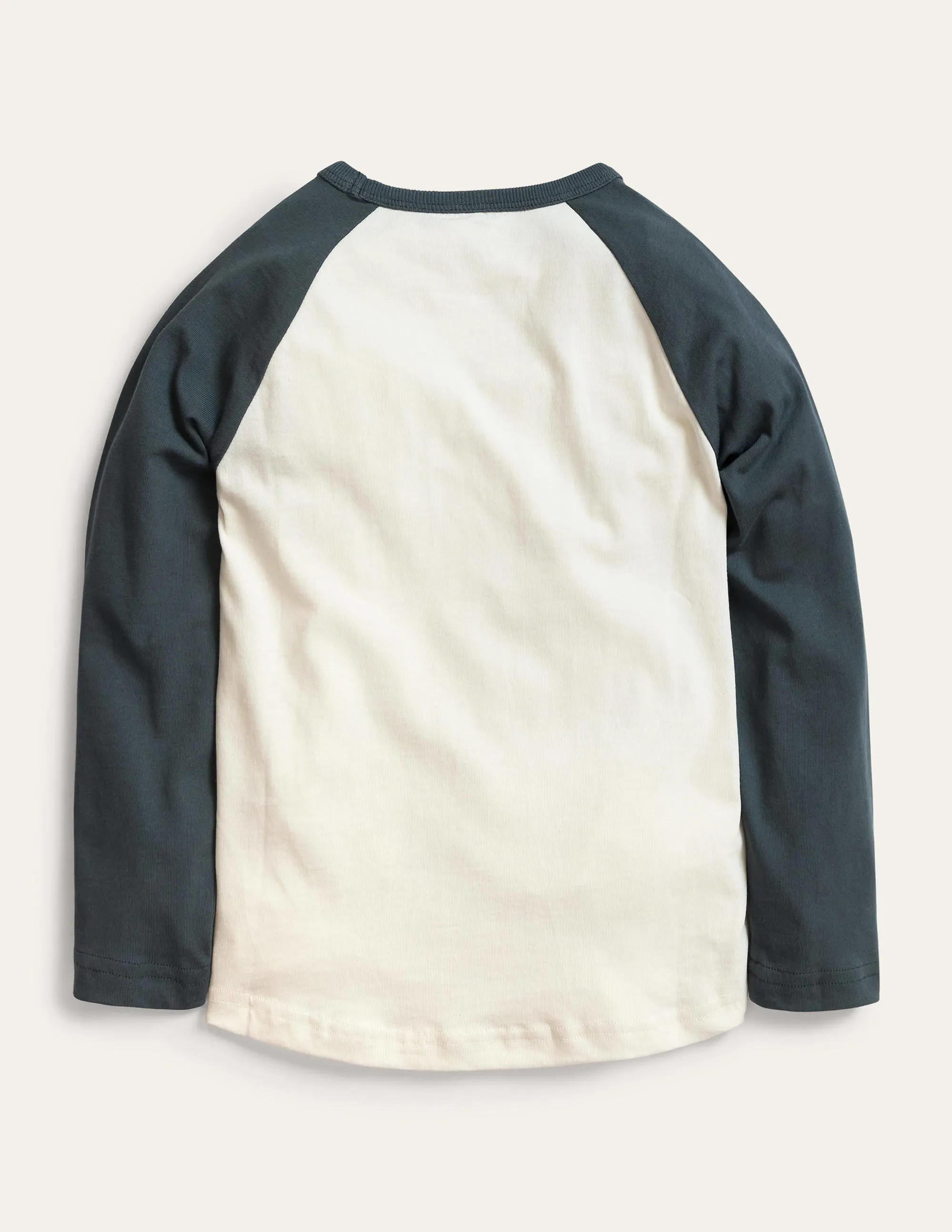 Raglan T-shirt-Ivory/Smoke Pirates