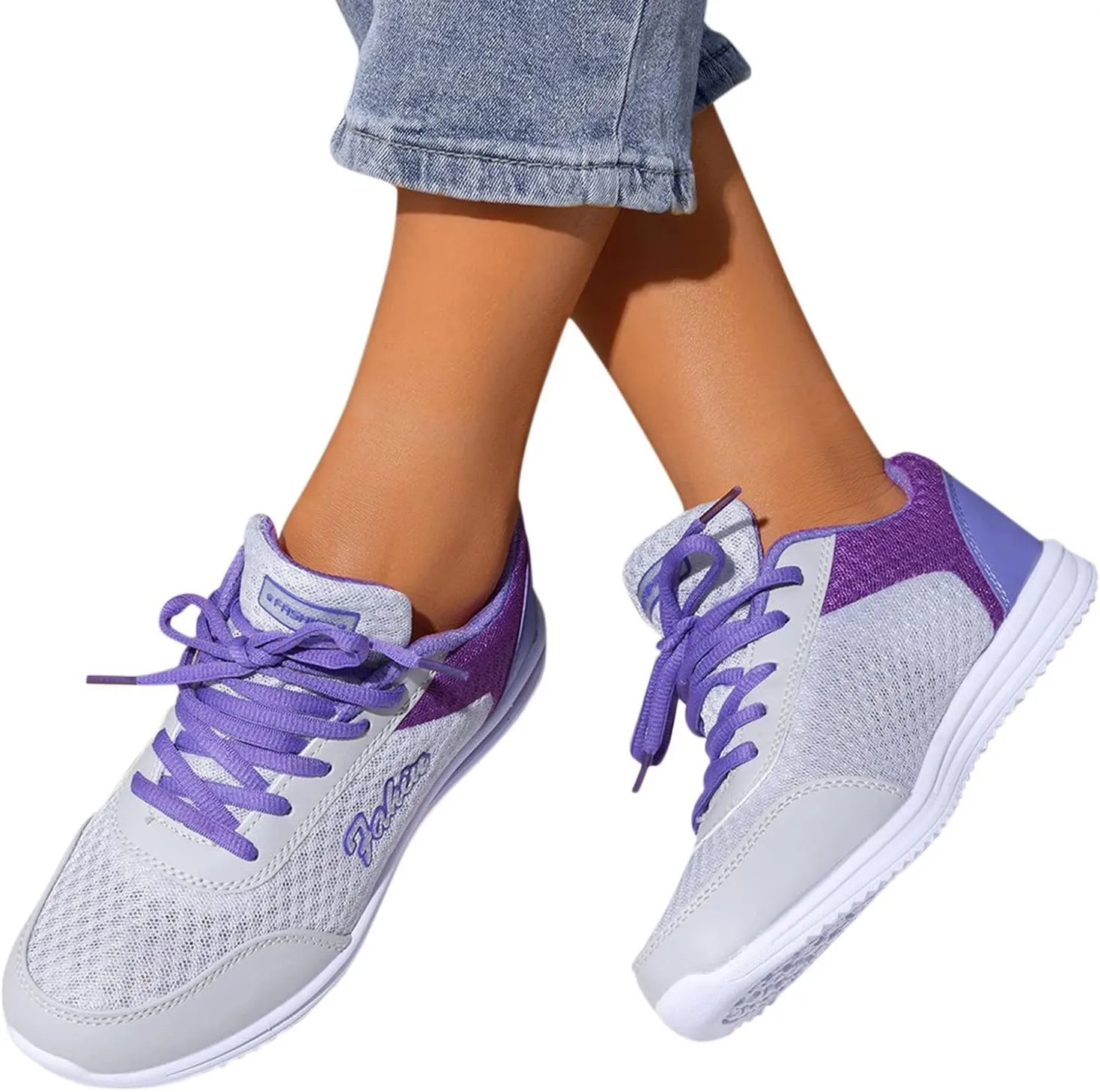 Sneakers for Women Casual Mesh Breathable Lace Up Walking Slip On Shoes Women Mesh Breathable Men Casual Shoes Women Shoes Sneakers Waterproof Tennis Shoe Trainers Shoe