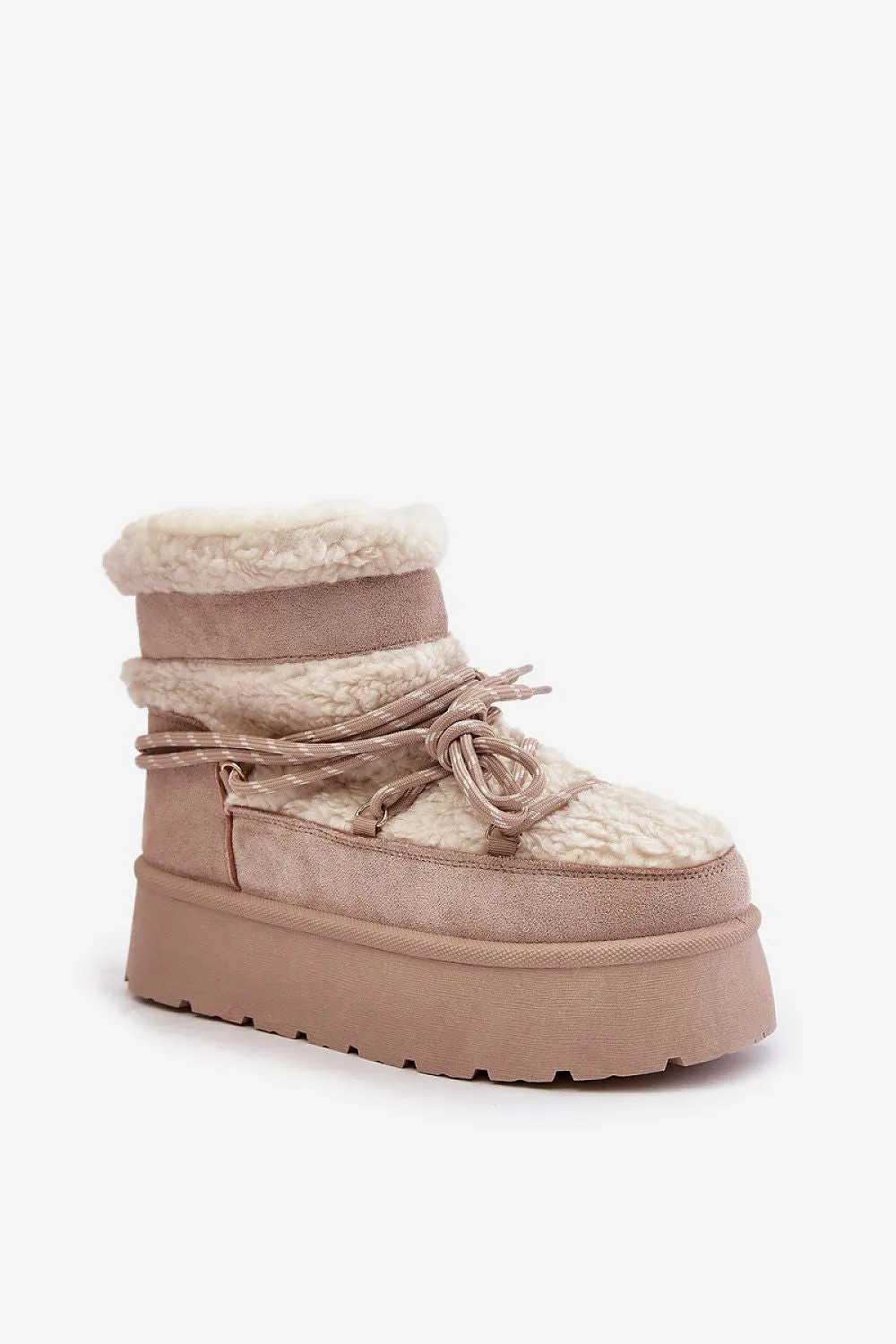 TEEK - Fluff Canoe Laced Snow Boots