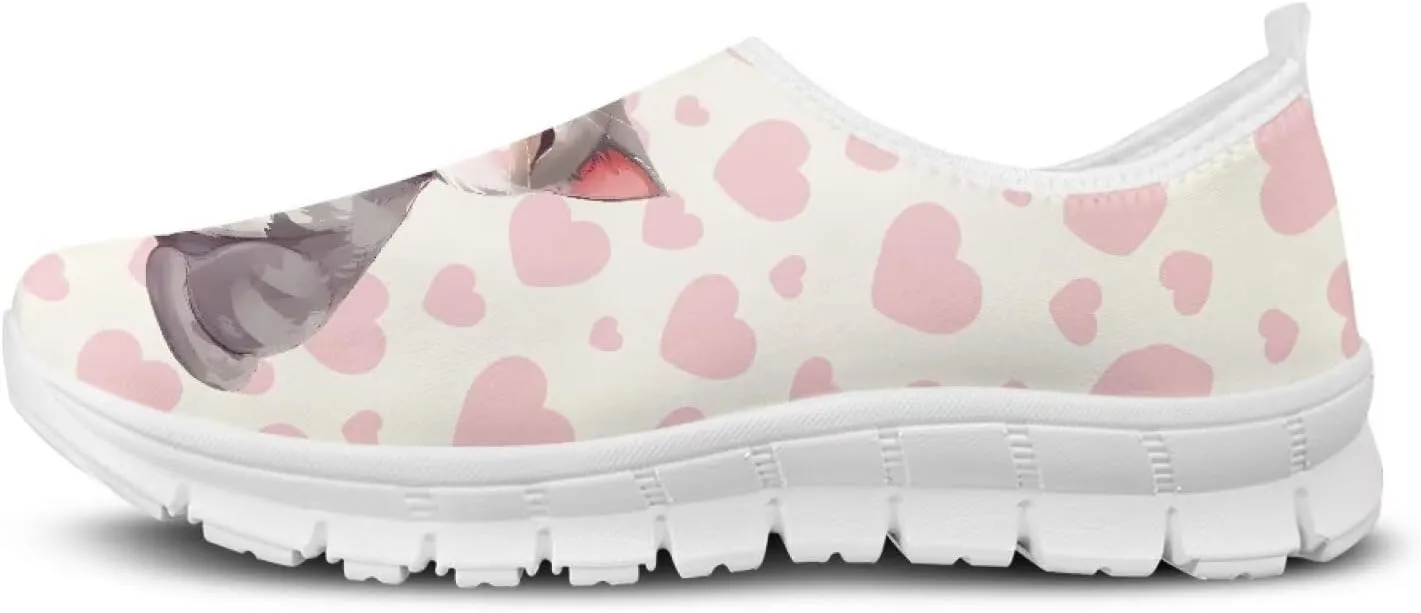 Women's Animals Sneaker Casual Breathable Mesh Anti-Skid Low-Top Outdoor Shoes Soft Slip On Holiday Travel Sneaker for Ladies US 5.5-11.5