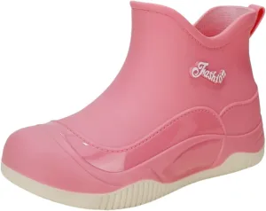 Women's Waterproof Rubber Rain Boots Non-slip Rain Boots Garden Shoes Lightweight Ankle Boots Outdoor Work Boots